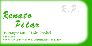 renato pilar business card